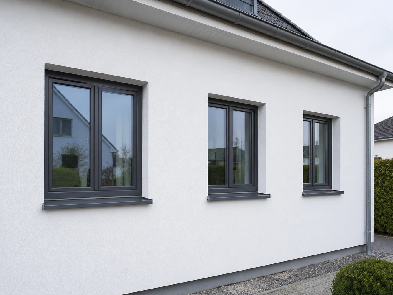 Fenster und Glasflächen an einem Wohnobjekt